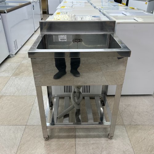 【中古】一槽シンク BGあり 幅600×奥行450×高さ800 【送料別途見積】【業務用】【飲食店 店舗 厨房機器 一槽シンク 業務用一槽シンク】|厨房機器と店舗用品 TENPOS
