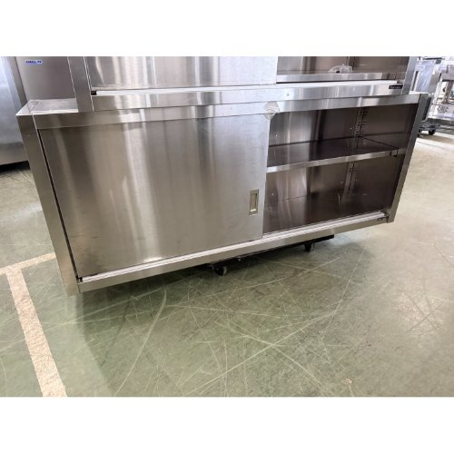 【中古】吊収納家具 幅1500×奥ぶかさ350×高さ600 【貨物輸送別途積もり書き】【お役目用】【飲食店 バス発着場 勝手もと設備 吊収納家具 お役目用吊収納家具】