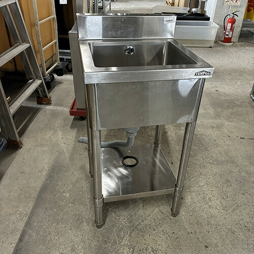 楽天市場】1槽シンク 幅450×奥行450×高さ800 バックガード高さ100(mm