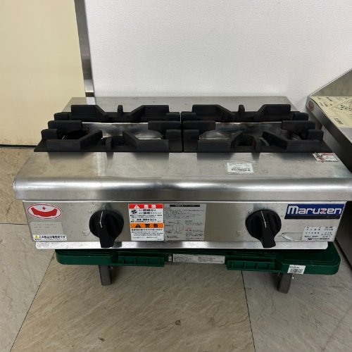 【中古】卓上2口ガスコンロ マルゼン RGC-064C 幅600×奥ふかさ450×高さ200 LPG(プロパンガス) 【貨物輸送別途積もり書き】【お役目用】【飲食店 バス発着場 勝手もと装置 卓上ガスコンロ お役目用卓上ガスコンロ】