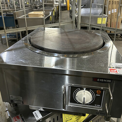 【実業家最長1年引きうける】【中古】灯し火コンロ エイシン電機 NK-6000 幅500×奥ふかさ570×高さ250 三相200V 【貨物輸送別途積もり書き】【御勤め用】【飲食店 バス発着場 勝手もと備品 卓上卓上灯し火コンロ 御勤め用卓上灯し火コンロ】