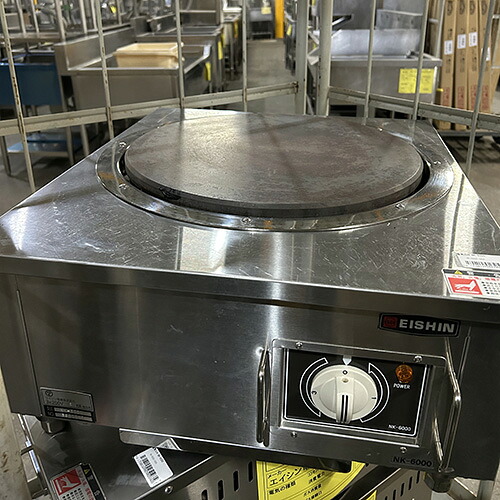 【実業家最長1年引きうける】【中古】灯し火コンロ エイシン電機 NK-6000 幅500×奥ふかさ570×高さ250 三相200V 【貨物輸送別途積もり書き】【御勤め用】【飲食店 バス発着場 勝手もと備品 卓上卓上灯し火コンロ 御勤め用卓上灯し火コンロ】