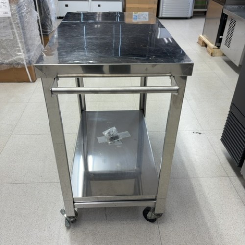 【中古】移動台 幅750×奥行450×高さ800 【送料別途見積】【業務用】【飲食店 店舗 厨房機器 作業台 業務用作業台】