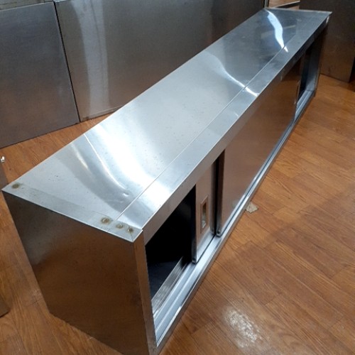 【中古】吊収納家具 幅1800×奥ぶかさ350×高さ450 【貨物輸送別途積もり書き】【お役目用】【飲食店 バス発着場 勝手もと設備 吊収納家具 お役目用吊収納家具】