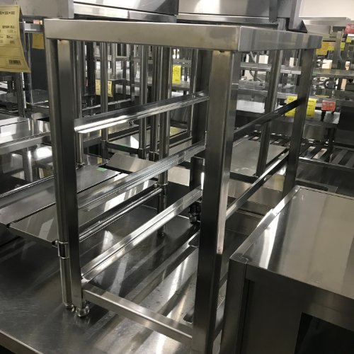 【中古】作業台 BGなし 幅450×奥行770×高さ800 【送料別途見積】【業務用】【飲食店 店舗 厨房機器 作業台 業務用作業台】