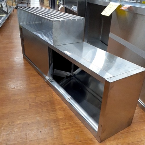 【中古】吊戸棚 吊下げ棚付き 幅1620×奥行300×高さ650 【送料別途見積】【業務用】【飲食店 店舗 厨房機器 吊戸棚 業務用吊戸棚】