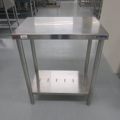 【中古】作業台 BGなし マルゼン 幅650×奥行430×高さ800 【送料別途見積】【業務用】【飲食店 店舗 厨房機器 作業台 業務用作業台】