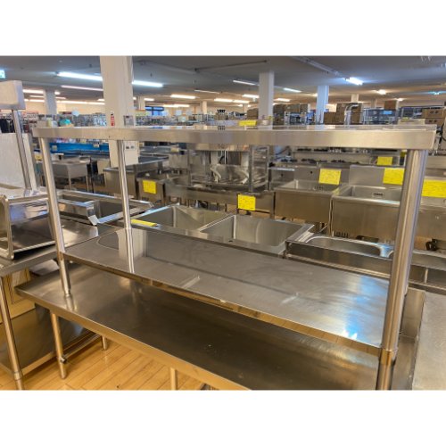 【中古】作業台 BGなし 幅1535×奥行533×高さ800 【送料別途見積】【業務用】【飲食店 店舗 厨房機器 作業台 業務用作業台】