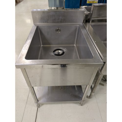 【中古】一槽シンク BGあり 幅600&times;奥行750&times;高さ800 【送料別途見積】【業務用】【飲食店 店舗 厨房機器 一槽シンク 業務用一槽シンク】｜厨房機器と店舗用品 TENPOS