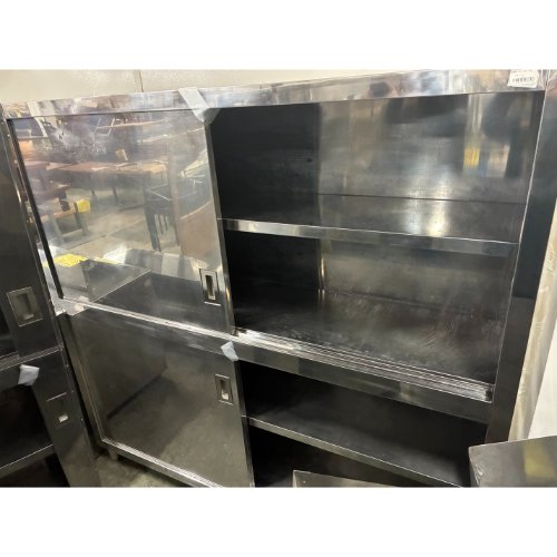 【中古】食器棚 幅1850×奥ふかさ450×高さ1750 【貨物輸送別途積もり書き】【御勤め用】【飲食店 バス発着場 勝手もと備品 食器棚 御勤め用食器棚】