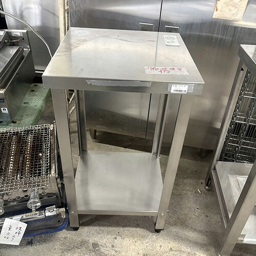 【中古】作業台 BGなし 幅400×奥行450×高さ800 【送料別途見積】【業務用】【飲食店 店舗 厨房機器 作業台 業務用作業台】