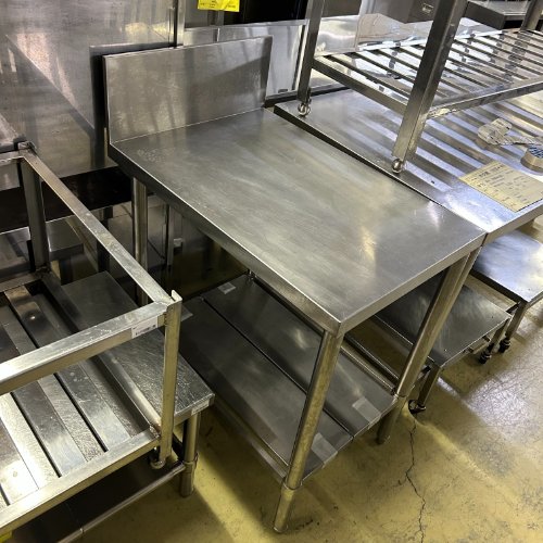 【中古】作業台 BGあり 幅500×奥行750×高さ800 【送料別途見積】【業務用】【飲食店 店舗 厨房機器 作業台 業務用作業台】 9,768円