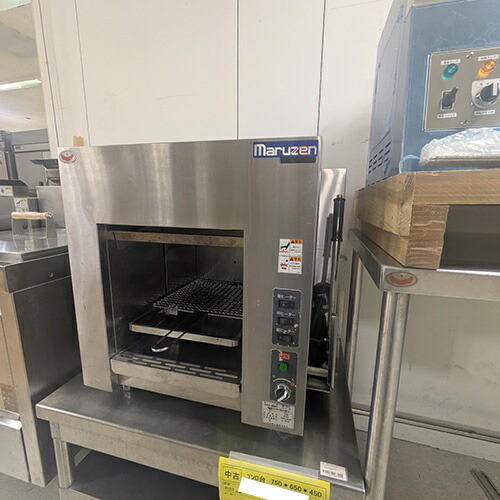 【実業界最長1年引き請ける】【中古】明かり焼物機 マルゼン MEK-064U 幅600×奥ふかさ470×高さ600 三相200V 【貨物輸送別途積もり書き】【お役目用】【飲食店 バス発着場 勝手もと装置 グリラー 焼物器 お役目用グリラー お役目用焼物器】