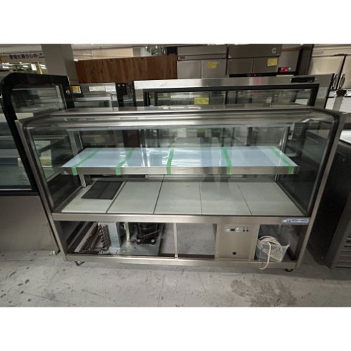 【中古】西洋菓子陳列棚(2段) 大穂製造所 OHGU-SRAd-1500B 幅1500×奥ふかさ500×高さ995 【貨物輸送別途積もり書き】【御勤め用】【飲食店 バス発着場 勝手もと備品 冷蔵陳列棚 御勤め用冷蔵陳列棚】