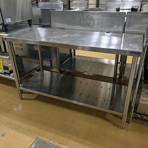 【中古】作業台 マルゼン 幅1300×奥行600×高さ800 【送料別途見積】【業務用】【飲食店 店舗 厨房機器 作業台 業務用作業台】