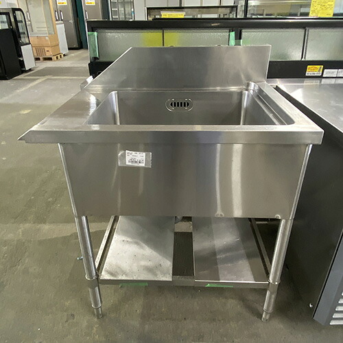 【中古】ソイルドシンク BGあり 幅820×奥行610×高さ840 【送料別途見積】【業務用】【飲食店 店舗 厨房機器 特殊シンク 業務用特殊シンク】