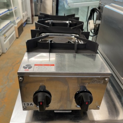 【中古】卓上ガスコンロ STK-572 幅220×奥ふかさ600×高さ193 都市屁っ放り 【貨物輸送別途積もり書き】【御勤め用】【飲食店 バス発着場 勝手もと備品 卓上ガスコンロ 御勤め用卓上ガスコンロ】