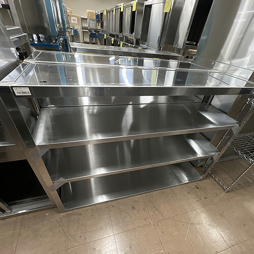 【中古】吊下棚(中棚2段) 幅1350×奥行400×高さ900 【送料別途見積】【業務用】【飲食店 店舗 厨房機器 吊戸棚 業務用吊戸棚】