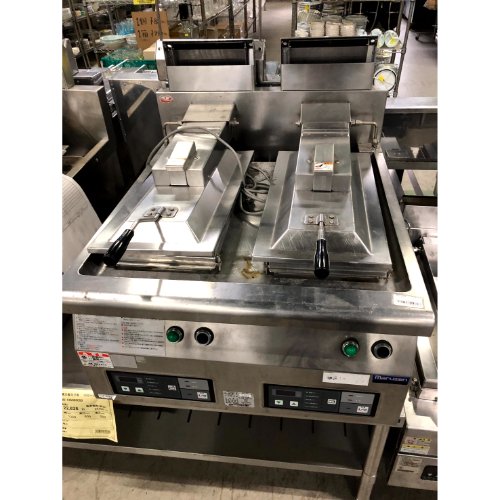 【実業界最長1年引き請ける】【中古】2連餃子焼器 マルゼン MAZ-44S 幅650×奥ふかさ750×高さ350 LPG(プロパンガス) 【貨物輸送別途積もり書き】【お役目用】【飲食店 バス発着場 勝手もと装置 餃子焼器 お役目用餃子焼器】