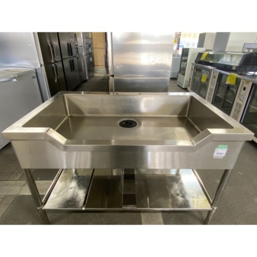 【中古】舟形シンク BGなし 幅1200&times;奥行750&times;高さ785 【送料別途見積】【業務用】【飲食店 店舗 厨房機器 舟形シンク 業務用舟形シンク】｜厨房機器と店舗用品 TENPOS