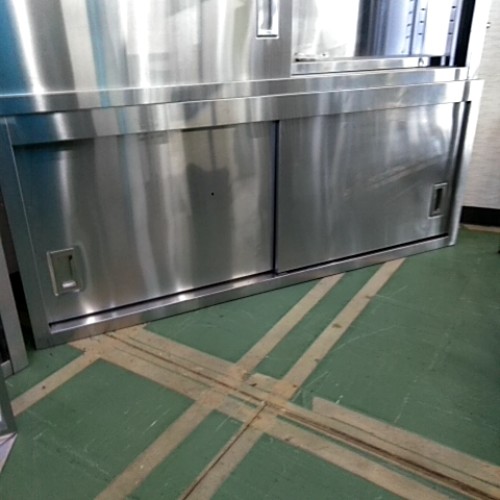【中古】吊収納家具 幅1500×奥ぶかさ300×高さ600 【貨物輸送別途積もり書き】【お役目用】【飲食店 バス発着場 勝手もと設備 吊収納家具 お役目用吊収納家具】
