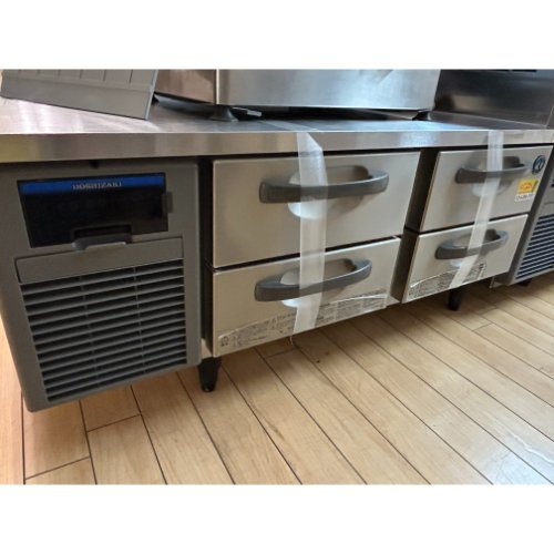 【実業界最長1年引き請ける】【中古】低冷蔵ドロワーコールドテーブル ホシザキ RTL-120DF 幅1200×奥ふかさ750×高さ525 【貨物輸送別途積もり書き】【お役目用】【飲食店 バス発着場 勝手もと装置 ドロワーコールドテーブル お役目用ドロワーコールドテーブル】