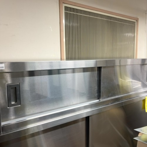 【中古】吊押し入れ 幅1500×奥ふかさ300×高さ350 【貨物輸送無料】【御勤め用】【飲食店 バス発着場 勝手もと備品 吊押し入れ 御勤め用吊押し入れ】