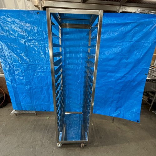 【中古】パンラックカート 15段 幅470×奥行540×高さ1700 【送料別途見積】【業務用】【飲食店 店舗 厨房機器 ラック シェルフ 業務用ラック 業務用シェルフ】 42,900円