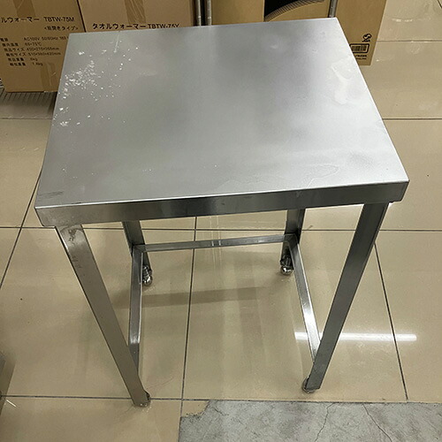 【中古】作業台 BGなし 幅500×奥行450×高さ800 【送料別途見積】【業務用】【飲食店 店舗 厨房機器 作業台 業務用作業台】