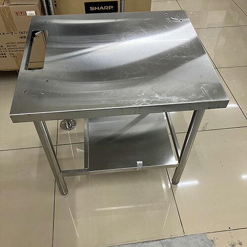 【中古】コンロ台 穴あり 幅700&times;奥行590&times;高さ700 【送料別途見積】【業務用】【飲食店 店舗 厨房機器 ガス台 業務用ガス台】｜厨房機器と店舗用品 TENPOS