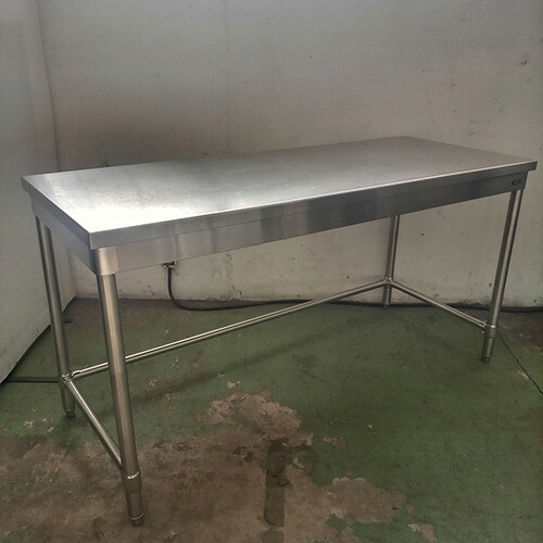 【中古】作業台 三方枠 BGなし 幅1500×奥行600×高さ800 【送料別途見積】【業務用】【飲食店 店舗 厨房機器 作業台 業務用作業台】|厨房機器と店舗用品 TENPOS