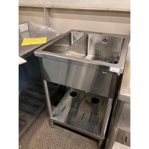 【中古】二槽シンク BGなし 幅550&times;奥行600&times;高さ850 【送料無料】【業務用】【飲食店 店舗 厨房機器 一槽シンク 業務用一槽シンク】｜厨房機器と店舗用品 TENPOS
