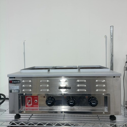 【業界最長1年保証】【中古】電気たこ焼き機 ※鉄板別売 エイシン電機 TG-3 幅610×奥行450×高さ250 三相200V 【送料別途見積】【業務用】