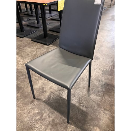 【中古】洋風イス(ダークグレー) 幅450×奥行500×高さ890 高さ座面：450 【送料無料】【業務用】