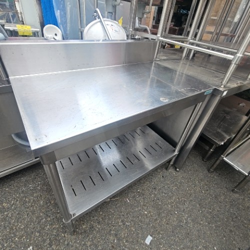 【中古】作業台 BGあり 幅100&times;奥行600&times;高さ800 【送料別途見積】【業務用】｜厨房機器と店舗用品 TENPOS