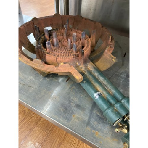 【中古】鋳込みコンロ タチバナ製造所 TS-330 幅435×奥ふかさ670×高さ160 LPG(プロパンガス) 【貨物輸送別途積もり書き】【お役目用】