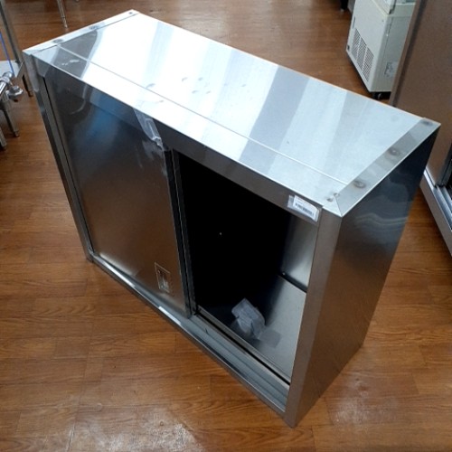 【中古】吊収納家具 幅900×奥ぶかさ350×高さ750 【貨物輸送別途積もり書き】【お役目用】【飲食店 バス発着場 勝手もと設備 吊収納家具 お役目用吊収納家具】