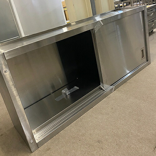 【中古】吊収納家具 幅1400×奥ぶかさ350×高さ600 【貨物輸送別途積もり書き】【お役目用】【飲食店 バス発着場 勝手もと設備 吊収納家具 お役目用吊収納家具】