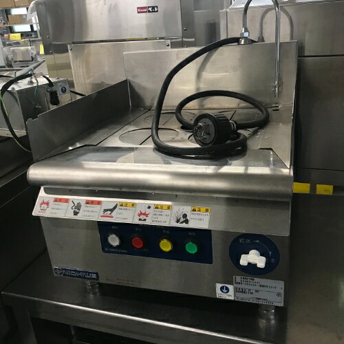 【実業家最長1年引きうける】【中古】卓上ゆで麺機 ニチワ電機 ENBN-C45T 幅450×奥ふかさ530×高さ300 三相200V 【貨物輸送別途積もり書き】【御勤め用】【飲食店 バス発着場 勝手もと備品 ゆで麺機 御勤め用ゆで麺機】