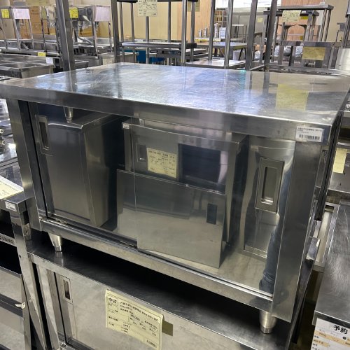 【中古】調理台 片面引戸付き 幅900&times;奥行600&times;高さ650 【送料別途見積】【業務用】【飲食店 店舗 厨房機器 調理台 業務用調理台】｜厨房機器と店舗用品 TENPOS