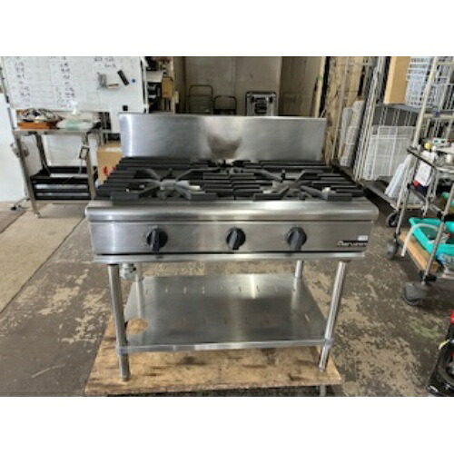 【業界最長1年保証】【中古】ガステーブル マルゼン RGT-0963 幅900&times;奥行600&times;高さ800 都市ガス 【送料別途見積】【業務用】【飲食店 店舗 厨房機器 ガステーブル IHテーブル 業務用ガステーブル 業務用IHテーブル】｜厨房機器と店舗用品 TENPOS