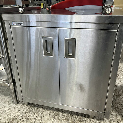 【中古】作業台 観音扉付き BGなし 幅750×奥行600×高さ800 【送料別途見積】【業務用】【飲食店 店舗 厨房機器 作業台 業務用作業台】|厨房機器と店舗用品 TENPOS