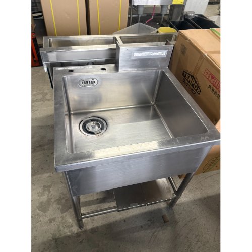 【中古】一槽シンク BGなし 幅750&times;奥行750&times;高さ850 【送料別途見積】【業務用】【飲食店 店舗 厨房機器 一槽シンク 業務用一槽シンク】｜厨房機器と店舗用品 TENPOS
