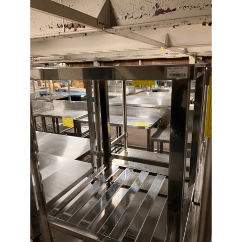 【中古】作業台 BGなし 幅600×奥行600×高さ800 【送料別途見積】【業務用】【飲食店 店舗 厨房機器 作業台 業務用作業台】