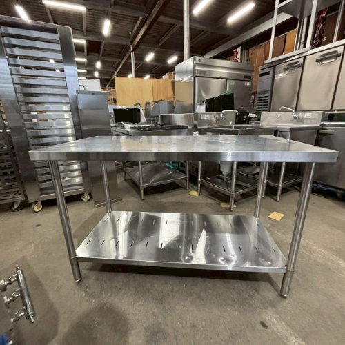 【中古】作業台 BGなし 幅1200×奥行600×高さ800 【送料別途見積】【業務用】【飲食店 店舗 厨房機器 作業台 業務用作業台】