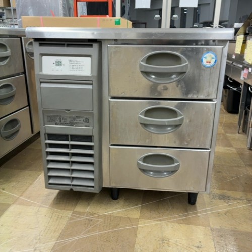【中古】冷蔵ドロワーコールドテーブル フクシマ小峡谷花の冠(福島産業) YDW-080RM2 幅755×奥ふかさ750×高さ800 【貨物輸送別途積もり書き】【御役目用】【飲食店 バス発着場 御厨子所計器 ドロワーコールドテーブル 御役目用ドロワーコールドテーブル】