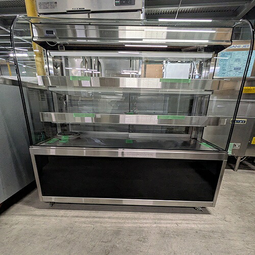 【実業家最長1年引きうける】【中古】御目にかかる陳列棚 大和冷機 KN401B3 幅1200×奥ふかさ500×高さ1150 【貨物輸送別途積もり書き】【御勤め用】【飲食店 バス発着場 勝手もと備品 冷蔵陳列棚 御勤め用冷蔵陳列棚】