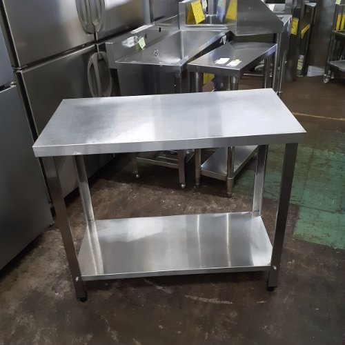【中古】作業台 BGなし 幅900×奥行450×高さ800 【送料別途見積】【業務用】【飲食店 店舗 厨房機器 作業台 業務用作業台】