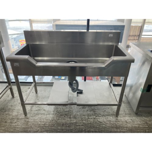 【中古】舟形シンク BGあり 幅1200×奥行600×高さ800 【送料別途見積】【業務用】【飲食店 店舗 厨房機器 舟形シンク 業務用舟形シンク】