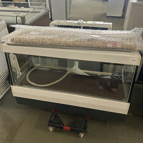 【実業家最長1年引きうける】【中古】高湿ディスプレケース ホシザキ HKD-4B1-W 幅1195×奥ふかさ477×高さ730 【貨物輸送別途積もり書き】【御勤め用】【飲食店 バス発着場 勝手もと備品 冷蔵陳列棚 御勤め用冷蔵陳列棚】